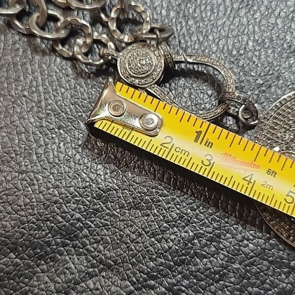 Black Diamond Smiley Face Necklace - Picture 17 of 17